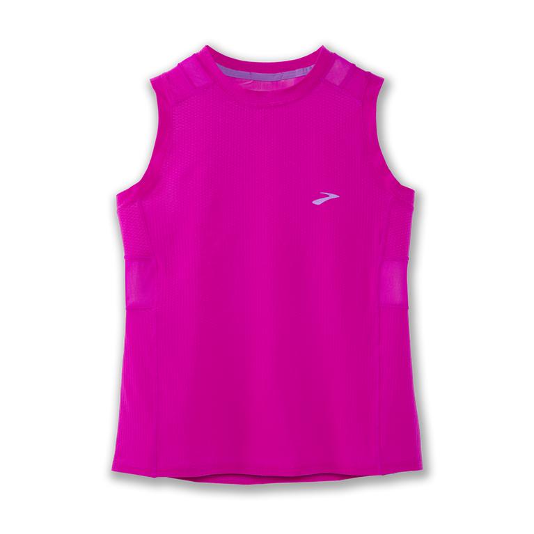 Brooks Atmosphere - Womens Running Tank Top - Magenta (41285XALH)